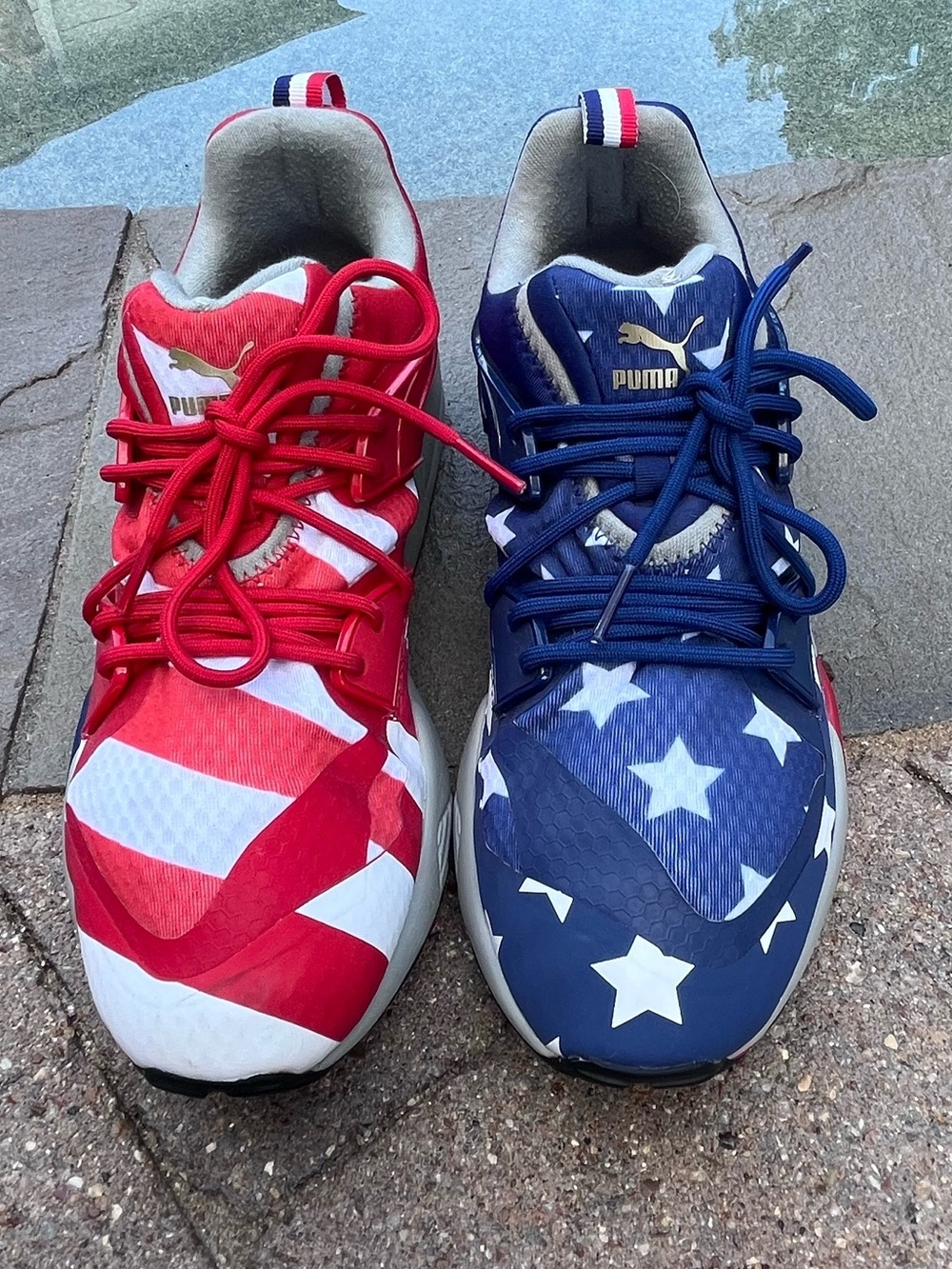 Puma Blaze of Glory Red White Blue Style 362096-01 Lifestyle Sneaker Men’s
